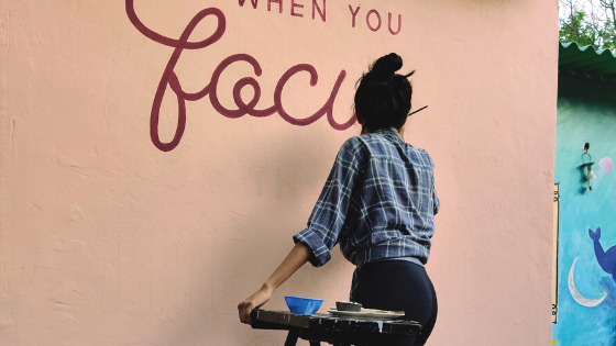 How to Paint an Outdoor Lettering Mural